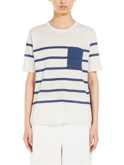 maglia donna lodola avorio e blu MaxMara S | LODOLA017